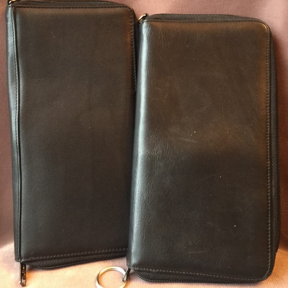 2 NEW Travel/Document/CC Leather Wallets